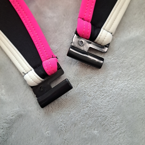 NWT Womens Body Blast Swim Bra Black Pink Green Neon Beachy Summer Small - Picture 6 of 12